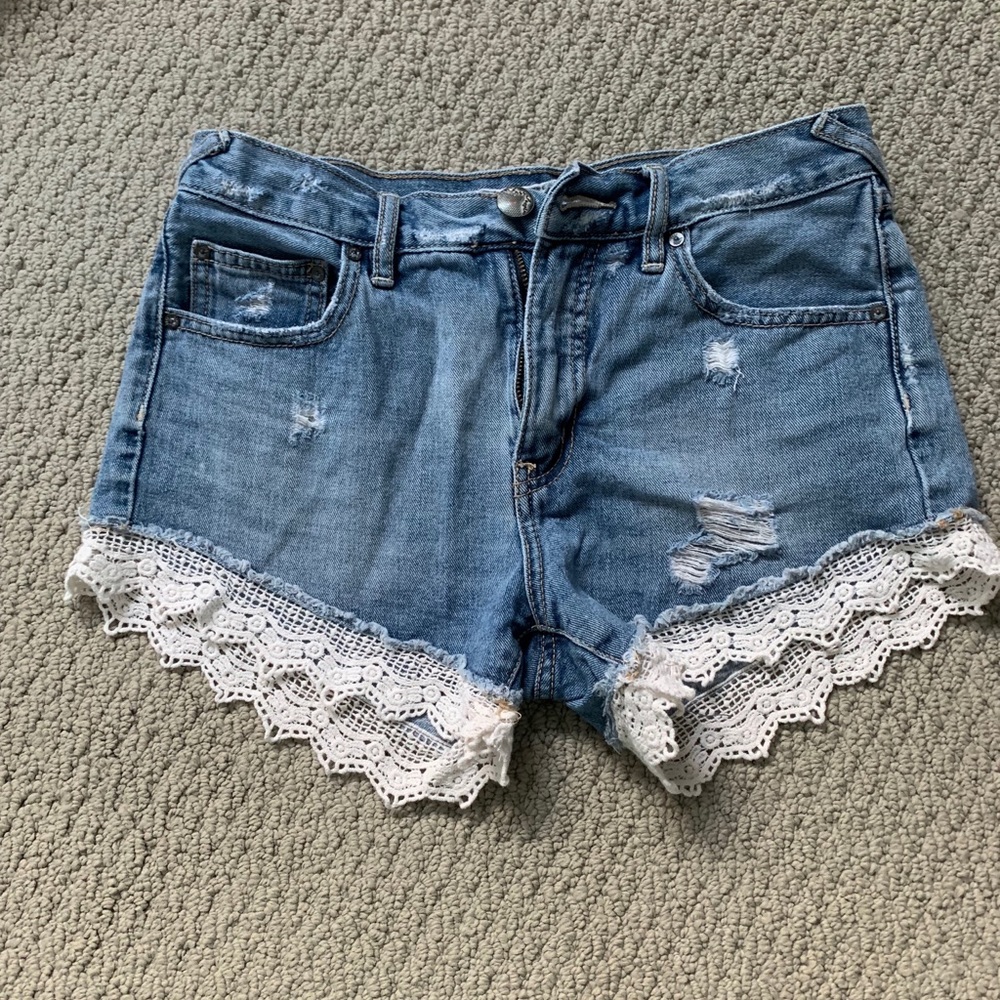 Free people jean shorts
